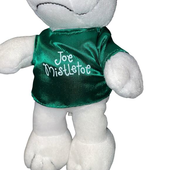 10" Snoopy Plush Peanuts Joe Mistletoe Santa Stuffed Animal Christmas Nursery - Picture 6 of 10